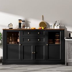 Kitchen Sideboard Cabinet Tv Stand Entertainment Center Table 