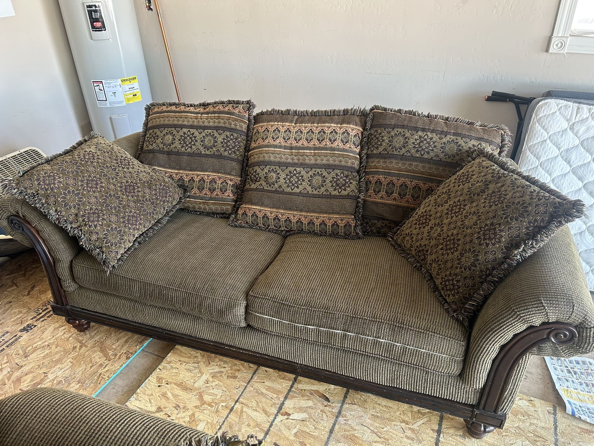 Sofa With Matching Love Seat