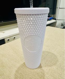 Starbucks Iridescent White Studded Tumbler 24 oz