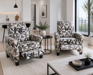 Pair of Ashley Reclining Accent Chairs – Matching Recliners