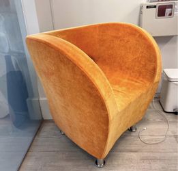 Microfiber orange chair