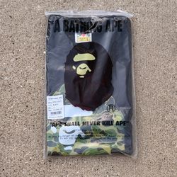 Green Bathing Ape Big Ape Head Black T-Shirt Size Large NIB 