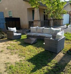 High quality fully assembled patio furniture set and deep seating cushions brand new patio set patio couch high quality 🆕