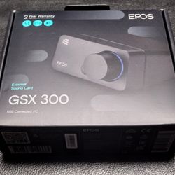 New Sealed EPOS Sennheiser GSX 300 Gaming Dac - External Sound Card - Black