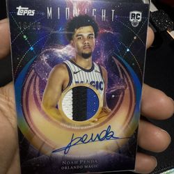 2025-26 Topps Midnight Noah Penda Auto RC /25