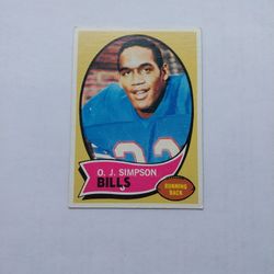 1969 OJ SIMPSON ROOKIE CARD 