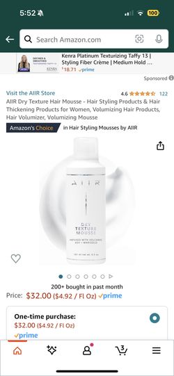 AllR Dry Texture Hair Mousse