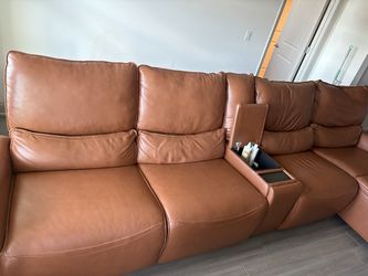 Brown sectional