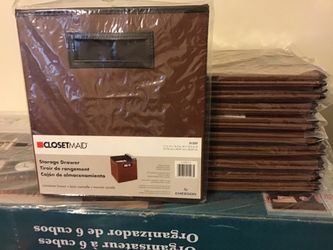 *New* Faux Leather Storage Drawer $10ea