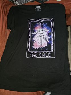 Star Wars Grogu Black Shirt Size L 
