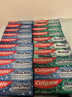 Colgate max fresh , Total, Sensitive , Optic white or crest toothpaste 10/$20