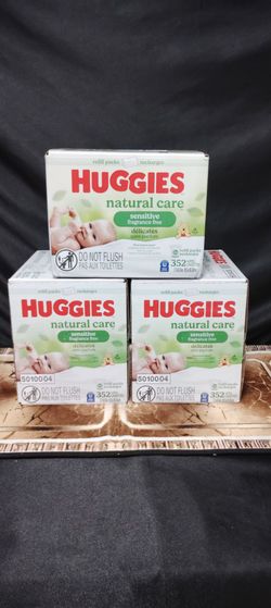 3 Boxes Of Huggies Wipes