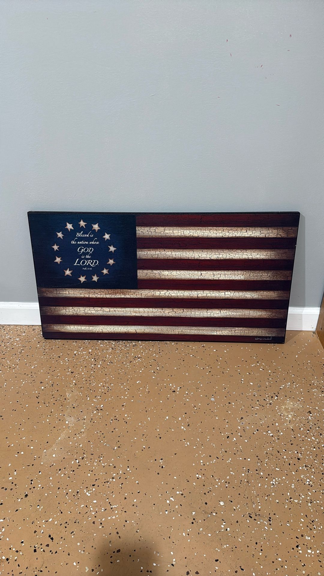 American Flag Wood