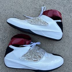 Jordan 20 OG White Varsity Red 2005 Size 13 310455-161 Used