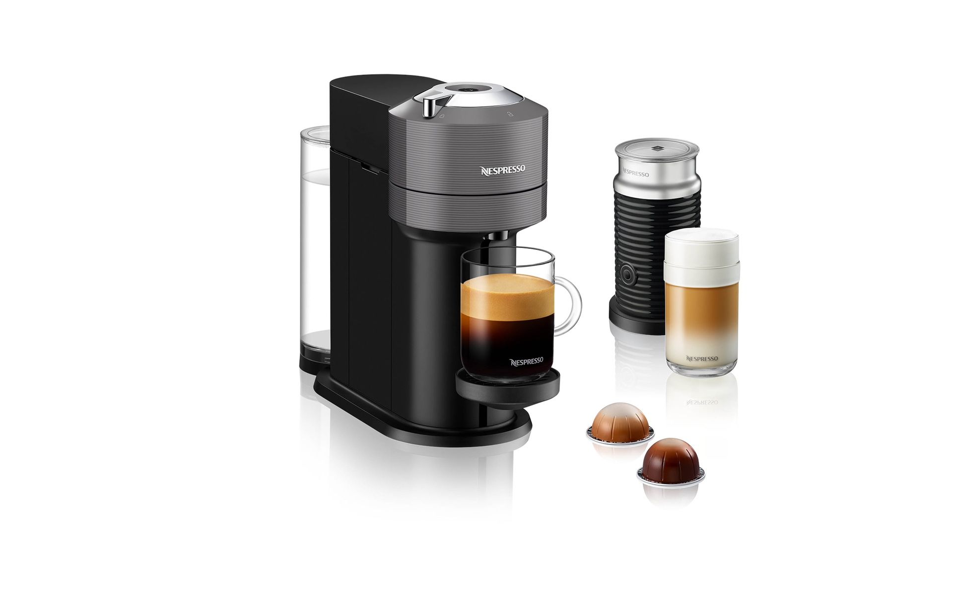 Vertuo Next Dark Gray & Aeroccino3 Milk Frother
