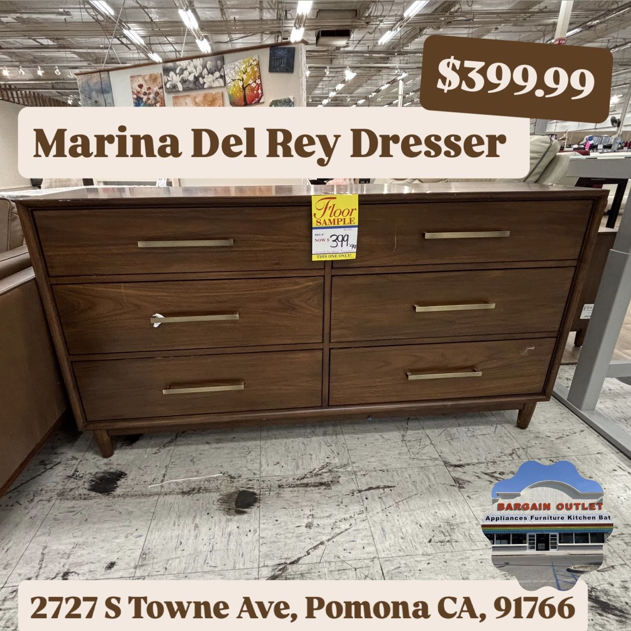 Marina Del Rey Dresser (Has Scratches)