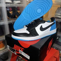 Nike Jordan 1 Low OG UNC Dark Powder Blue NEW Size 11 CZ0790-104