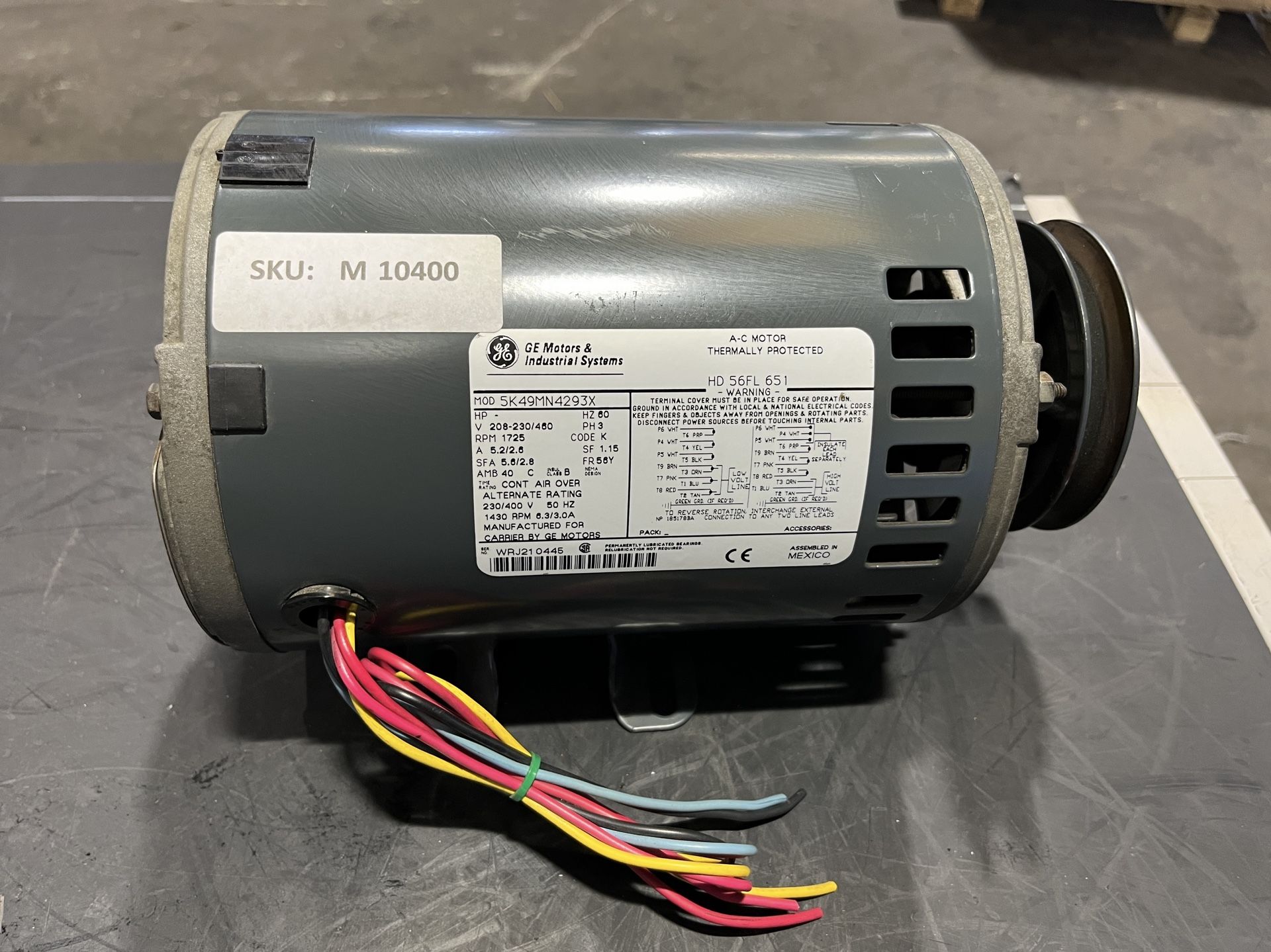 GE Motors & Industrial Systems 5K49MN4293X 208-230/460v 3PH Electric Motor