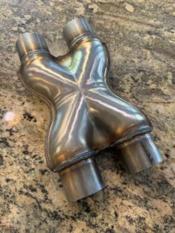 NOS Magnaflow X Pipe #10790 Dual 2.25” Stainless Steel Exhaust Muffler Piece
