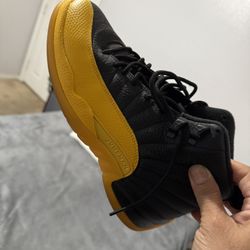 Black And yellow Retro 12 Jordans $175 