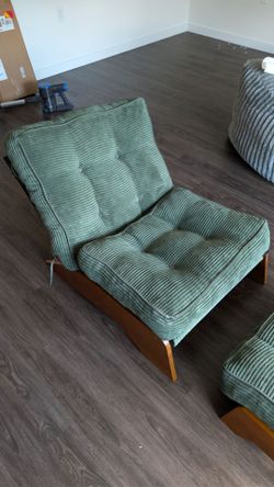 MAXYOYO Accent Chair with Ottoman