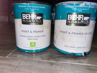 Behr Premium Plus Interior Semi-Gloss Paint – 2 Cans