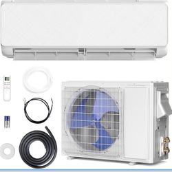 12000 BTU Mini Split Air Conditioner & Heating System, Remote Control, Low Noise, 22 SEER2 Energy Efficient 115V AC Unit with Inverter