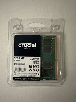 Crucial 32GB (2x16GB) DDR4-3200 SODIMM RAM Kit
