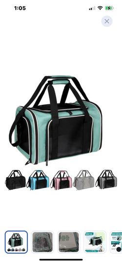 “New”Pet carrier (15lb limit/18” x11” x11”)Airline approved (Green)