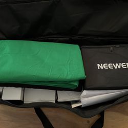 Newer Studio Continuous Lighting Kit And Background Package