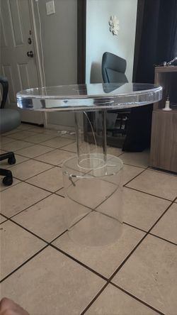 Acrylic side table