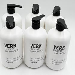 New Bundle 6 pcs VERB Ghost shampoo cleanse + weightless hydration VRB022sp 32OZ