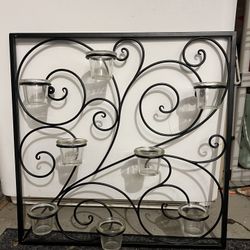 Wall Decor With Candle Holders Votives 