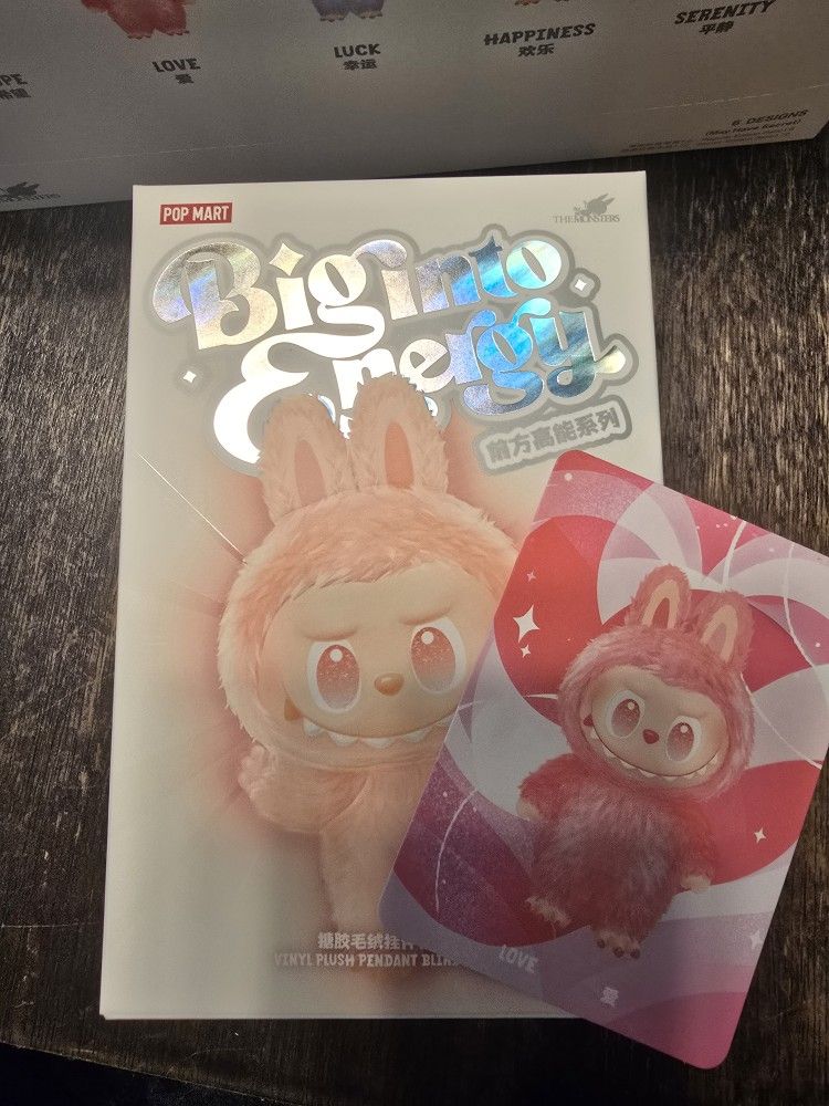 100% Authentic Labub Big Into Energy Love