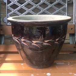 Ceramic Glazed Clay Plant Pot
