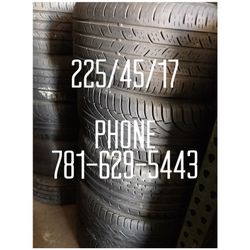 Used Tire For Sale 225/45/17 $40 each installed