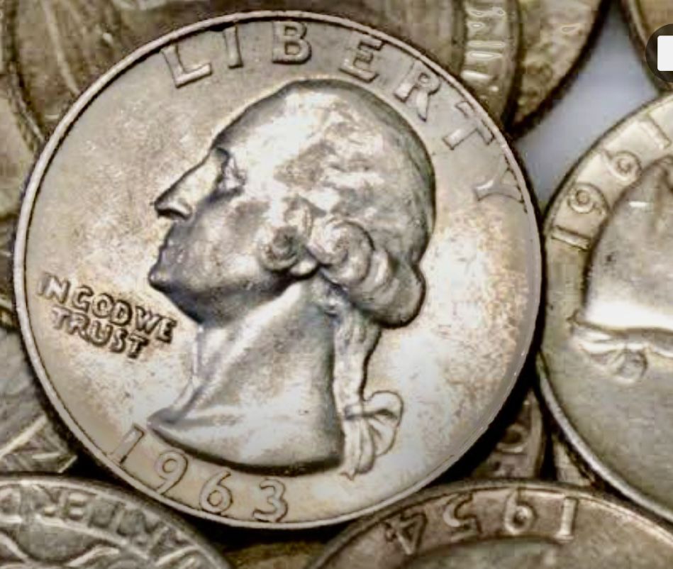 25 cents 1963. Collectible Coin USA 