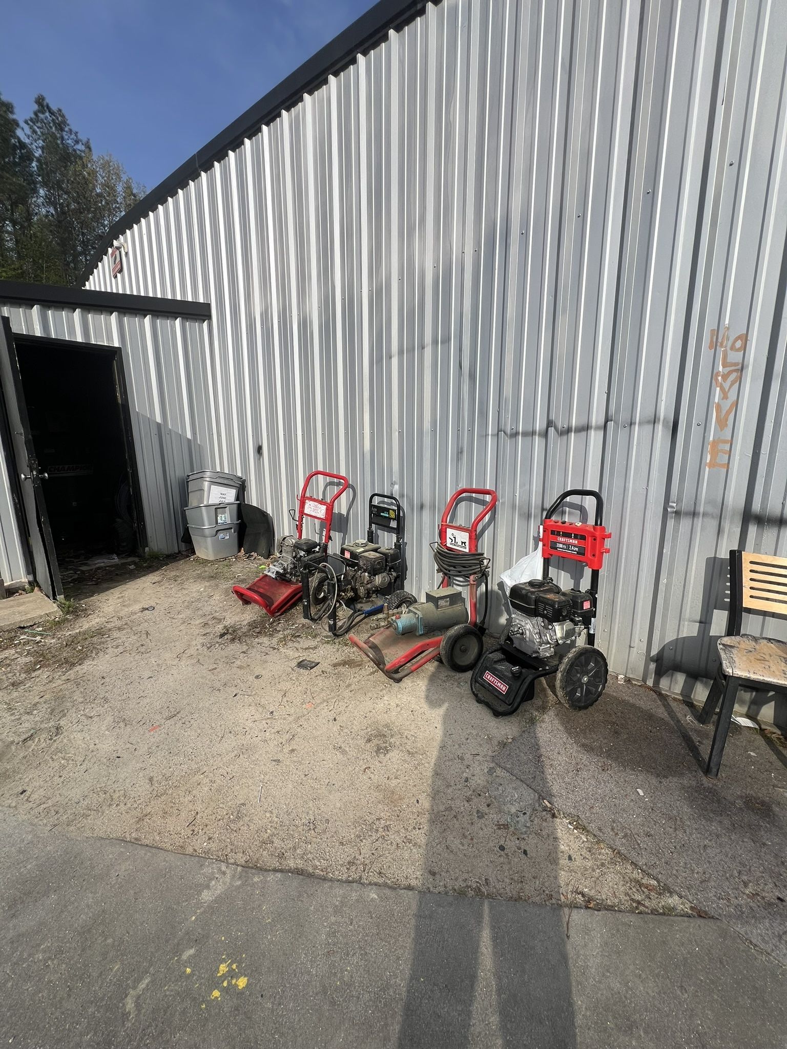 Pressure wash