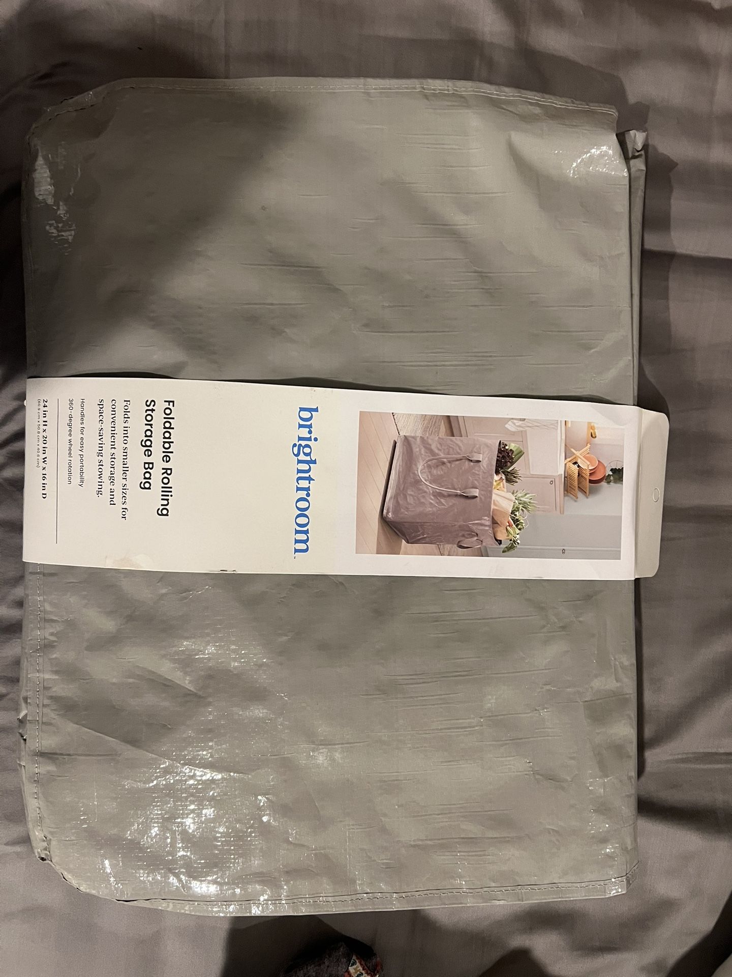 Storage Bag with Wheels Spaceship Gray