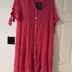 New Womens Size Small Pink Mlle Gabrielle Slip Dress 