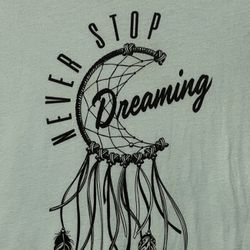 Wound Up:  Light Green Dreamcatcher Tee, Size: XL (15-17)