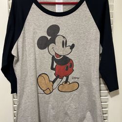 Women’s Mickey Mouse Shirt- New (Lg)