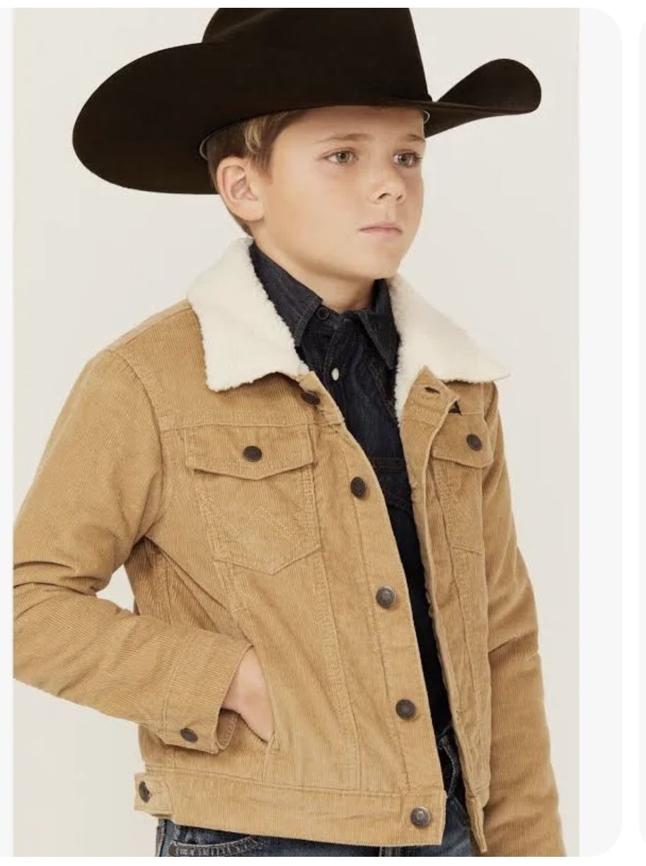 Unisex Kids Corduroy Button Up Jacket With Spread Collar