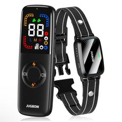 Dog Shock Collar - 1600FT Dog Training Collar with Remote Color Screen, IPX7 Waterproof Electric Collar with 4 Training Modes, Security Lock, Recharge