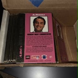 VINTAGE - Action Packed ABC'S Monday Night Football - COMPLETE 81 CARD Set.