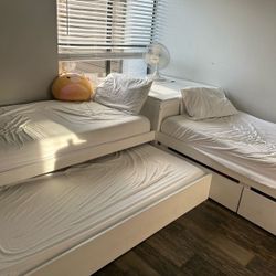 L Shaped Twin Bed 