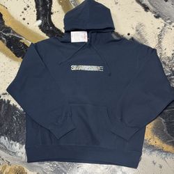 Supreme x Swarovski Motion Logo Navy