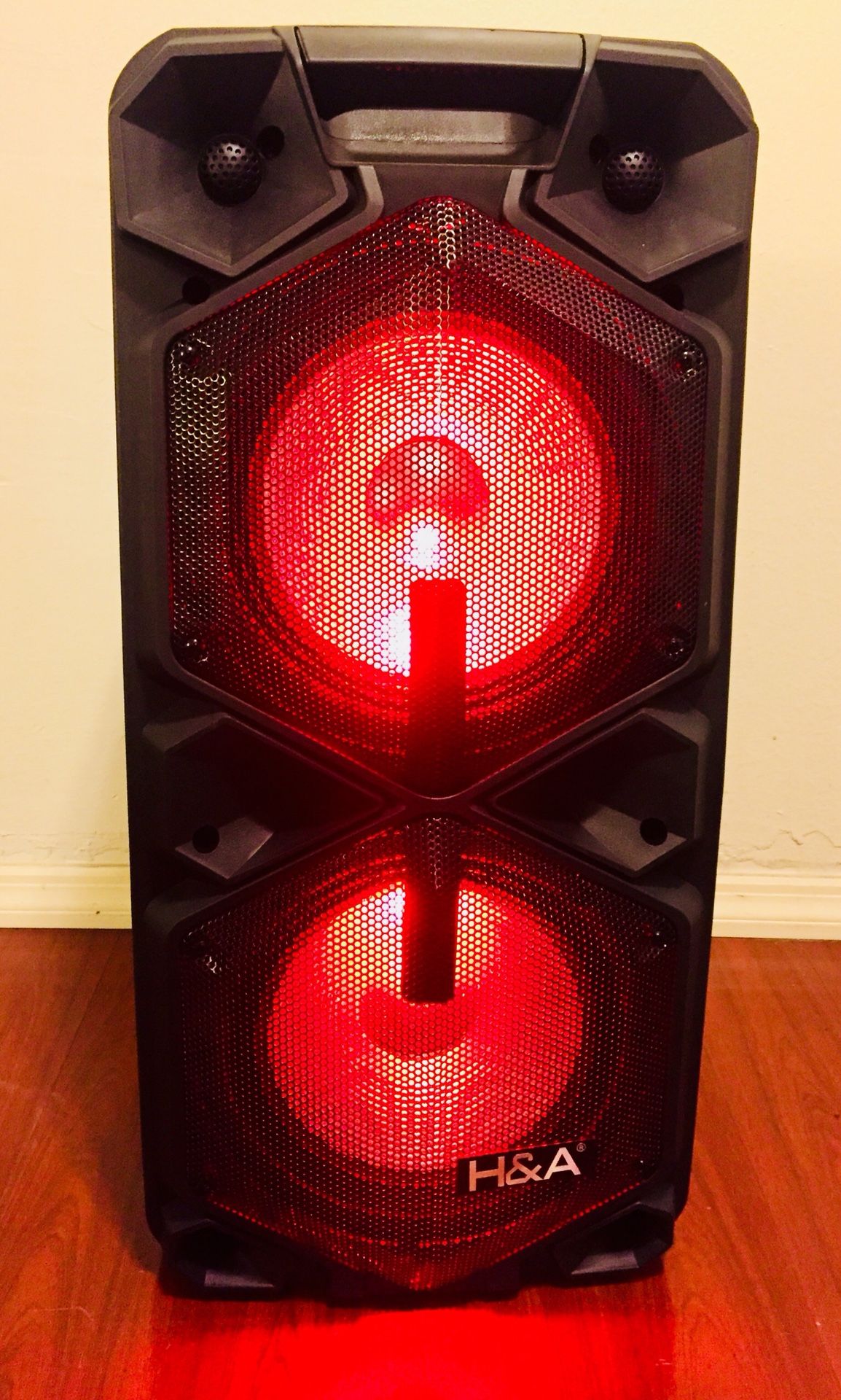 Brand New in the Box 5000W rechargeable 2x10" Woofer And Magnetic Tweeter Bluetooth speaker