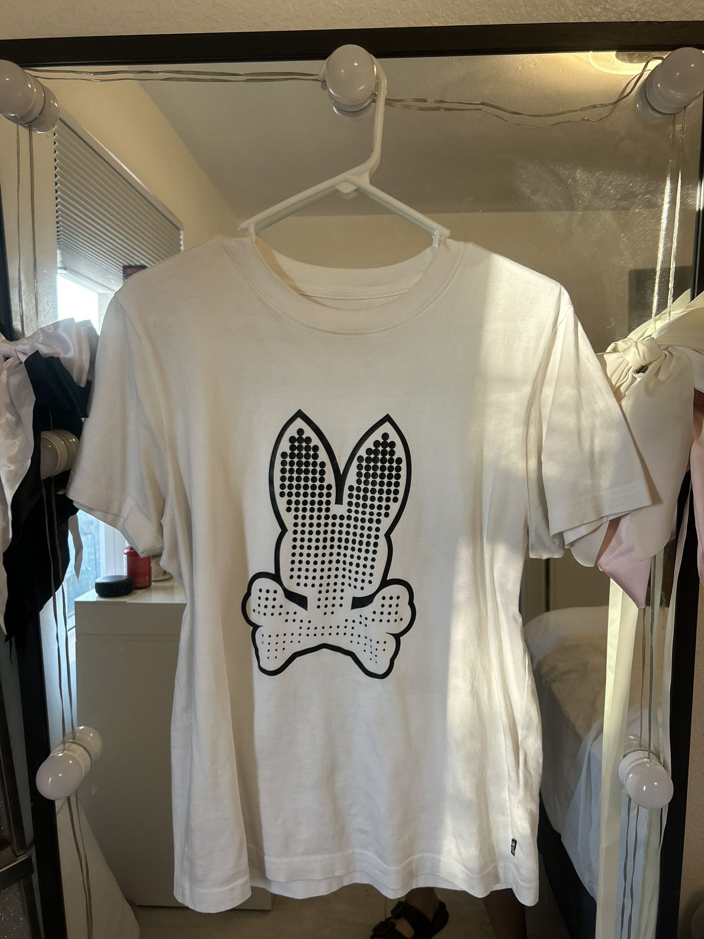 White And Black Psycho Bunny Shirt