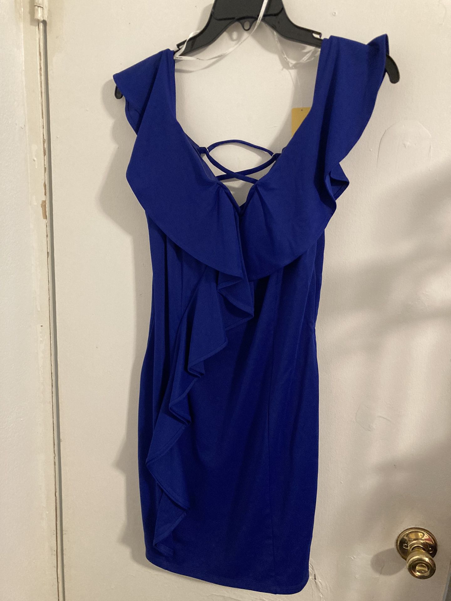 Brand New Royal Blue Fashion Dress Size Medium 